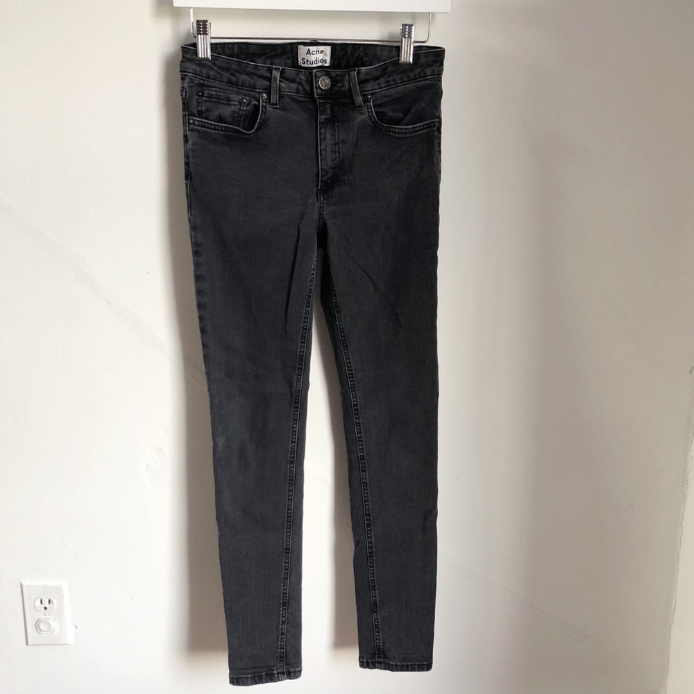 Acne Women's Skinny Jeans - Dark Gray